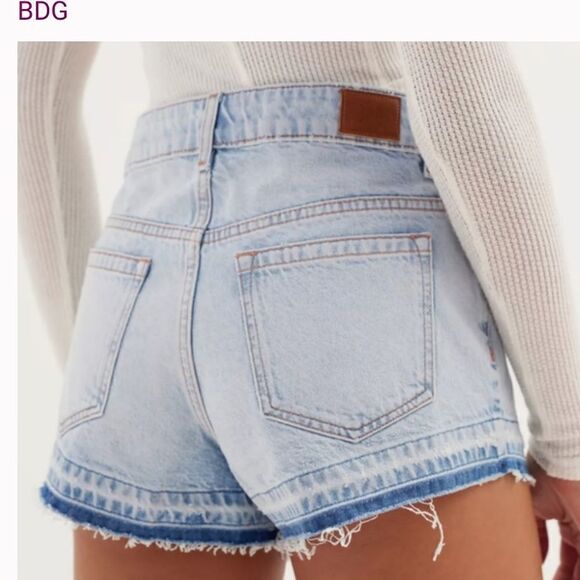 BDG Asymmetrical A-Line Cutoff Denim Short Sz 30 - Picture 5 of 8